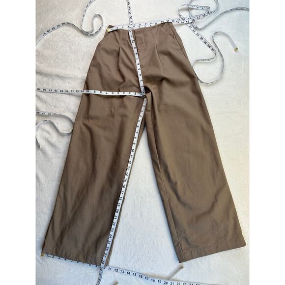 Alo Light Cocoa Main Character High-Waist Wide Leg Trouser Cropped Jacket XS - Picture 8 of 16